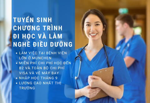 Tuyển sinh chương trình đi học và làm nghề điều dưỡng tại CHLB Đức